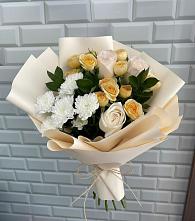 Букет цветов из:  Розы и Хризантемы в Кологриве