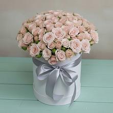 Цветочная композиция из Розы в шляпной коробке в Кологриве