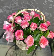 Цветочная композиция из Розы в корзине #REPLACE_PRED# Кологриве