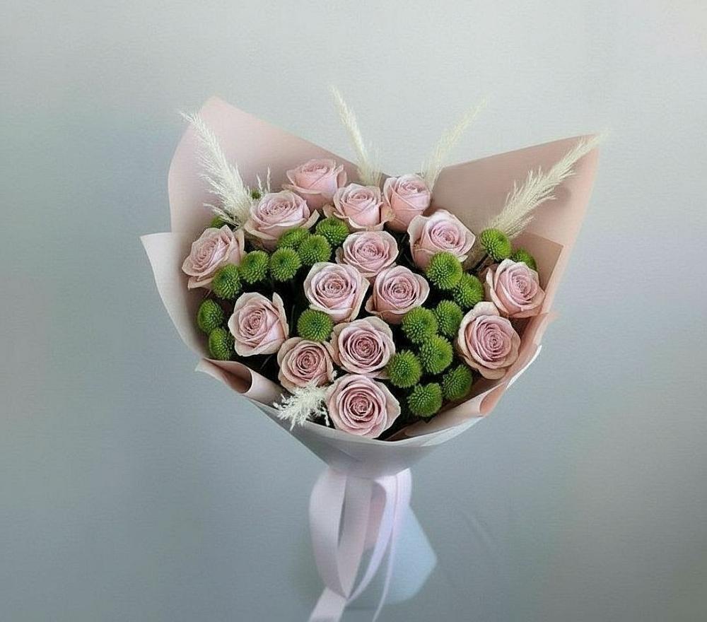 Букет цветов из: Розы и Хризантемы в Кологриве