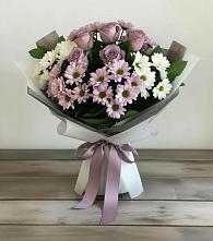 Букет цветов из:  Хризантемы и Розы #REPLACE_PRED# Кологриве