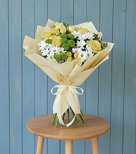 Букет цветов из:  Хризантемы и Розы в Кологриве