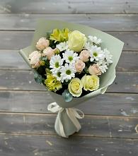 Букет цветов из:  Альстромерии, Розы и Хризантемы в Кологриве