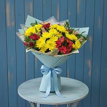 Букет цветов из:  Альстромерии и Хризантемы #REPLACE_PRED# Кологриве